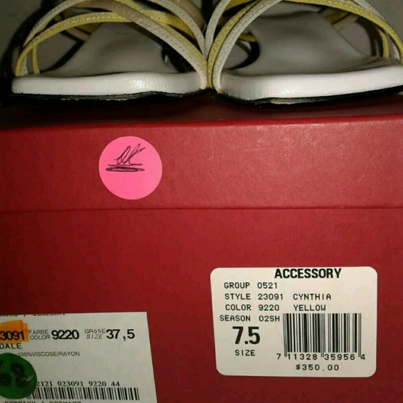 ESCADA Women's Sandal Slip On Heels Size 7.5 - Picture 8 of 8